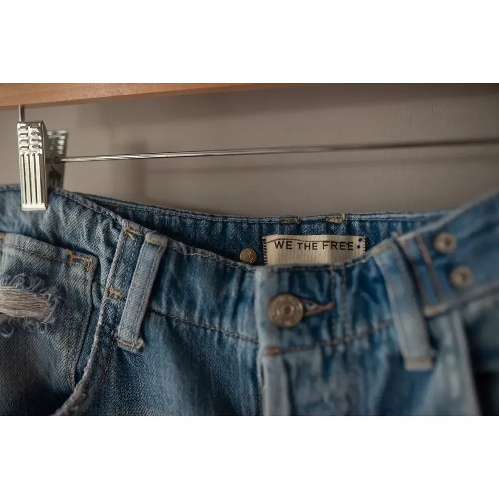 Free People We The Free Don't Wait Up Boyfriend Jeans 26 NEW